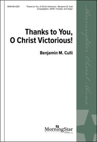 Thanks to You, O Christ Victorious SATB choral sheet music cover Thumbnail